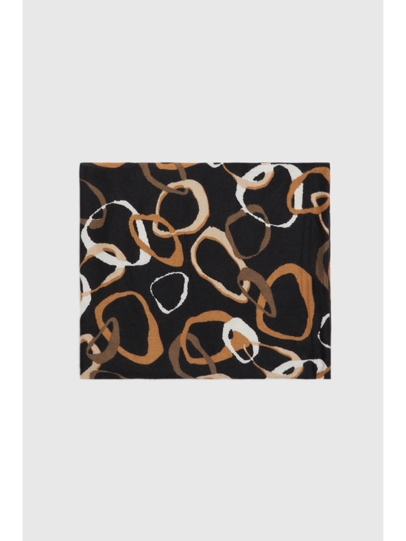 Moodo Шал с десен черен Moodo