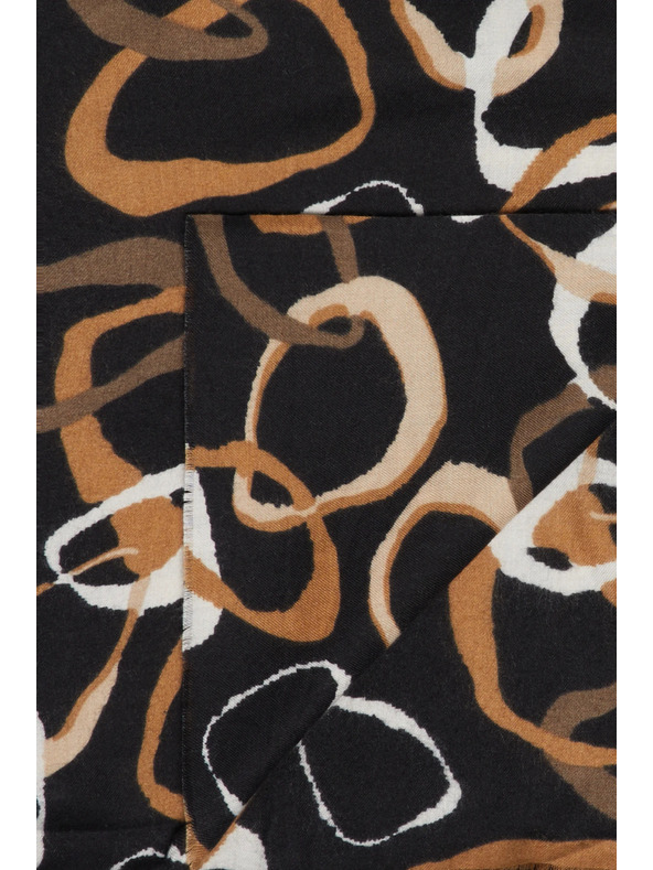 Moodo Шал с десен черен Moodo