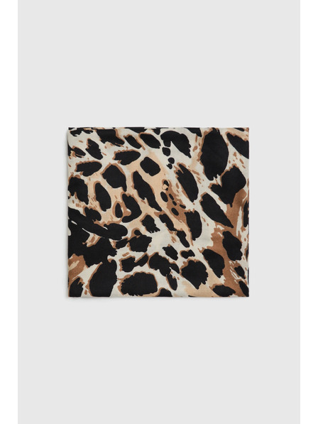 Moodo Шал с животински печат бежов Moodo