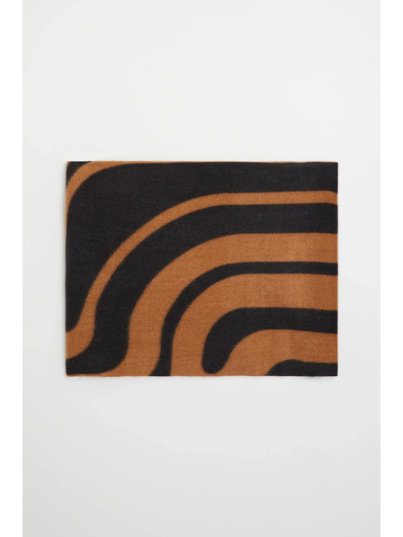 Moodo Шал с геометричен десен кафяв Moodo