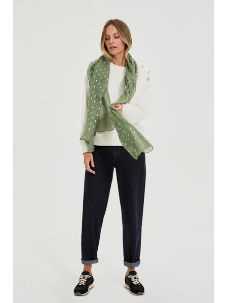 Moodo Шал с печат маслинен Moodo