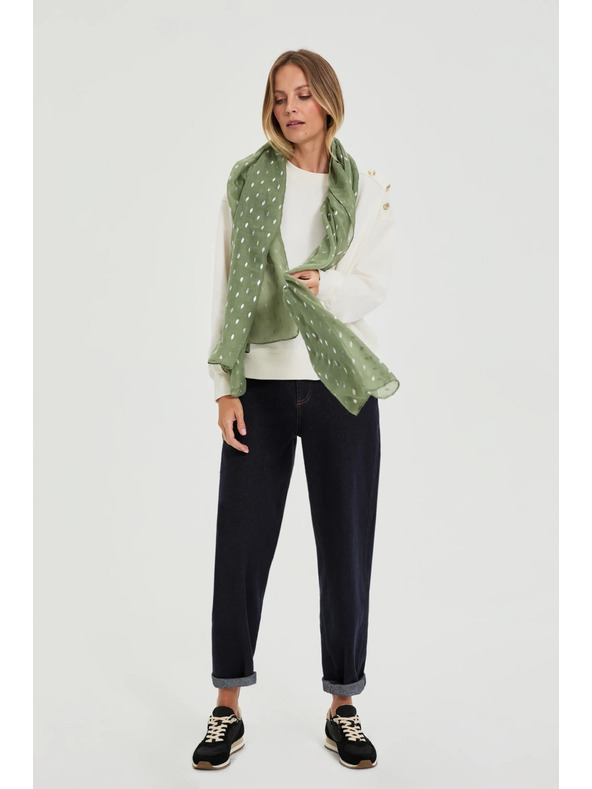 Moodo Шал с печат маслинен Moodo