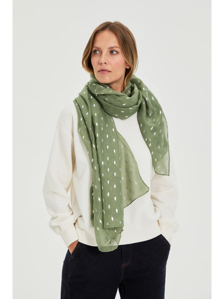 Moodo Шал с печат маслинен Moodo