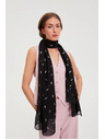 Moodo Шал с металически печат черен Moodo