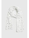 Moodo Шал с печат бял Moodo