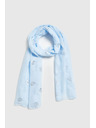 Moodo Шал с метален печат в синьо Moodo