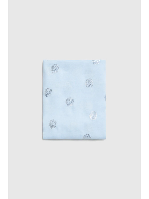 Moodo Шал с метален печат в синьо Moodo