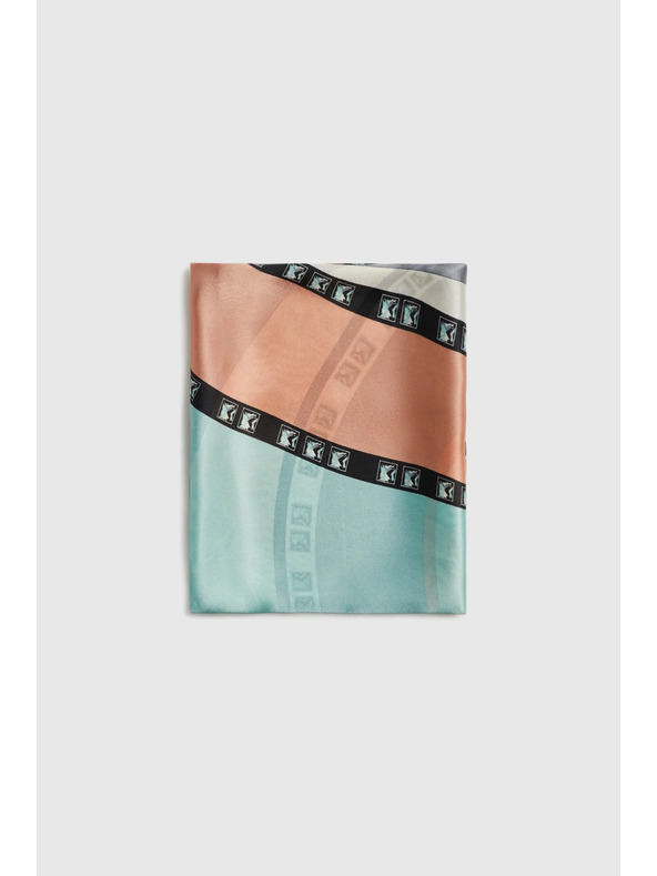 Moodo Щампован шал в мента Moodo