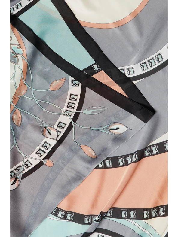 Moodo Щампован шал в мента Moodo