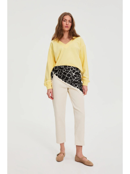 Moodo Щампован шал в черно Moodo