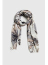 Moodo Шал с цветя в сиво Moodo