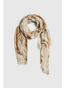 Moodo Шал с мраморен десен в бежово Moodo