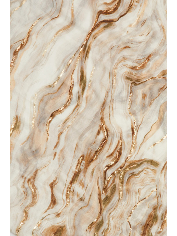 Moodo Шал с мраморен десен в бежово Moodo