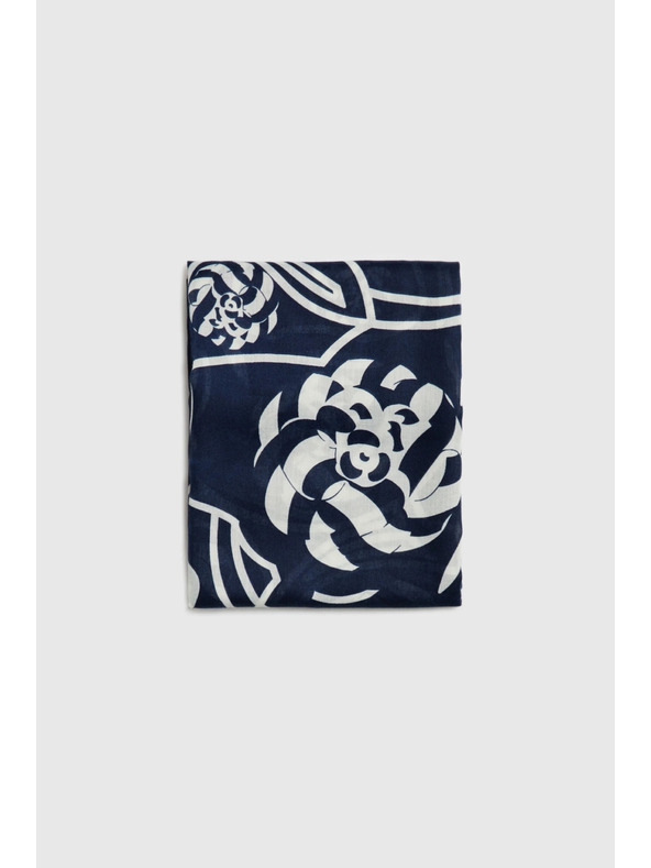 Moodo Шал с цветен десен в тъмносиньо Moodo