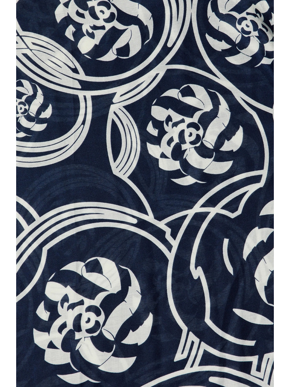 Moodo Шал с цветен десен в тъмносиньо Moodo