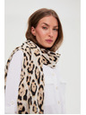 Moodo Шал с леопардов десен в бежово Moodo