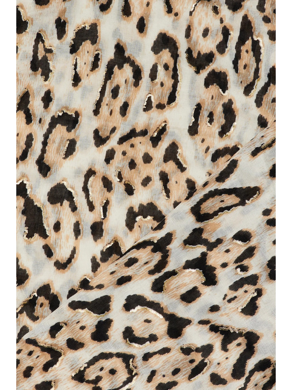 Moodo Шал с леопардов десен в бежово Moodo