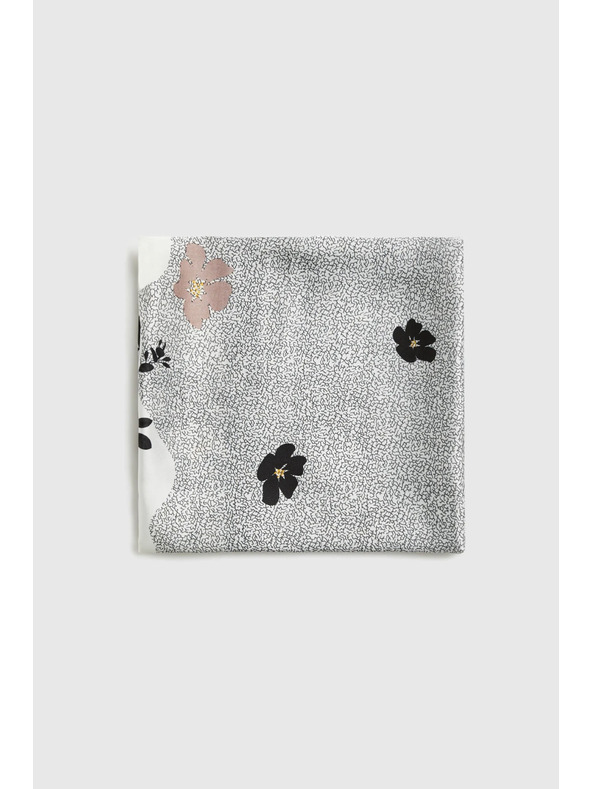 Moodo Шал с цветен десен в черно Moodo