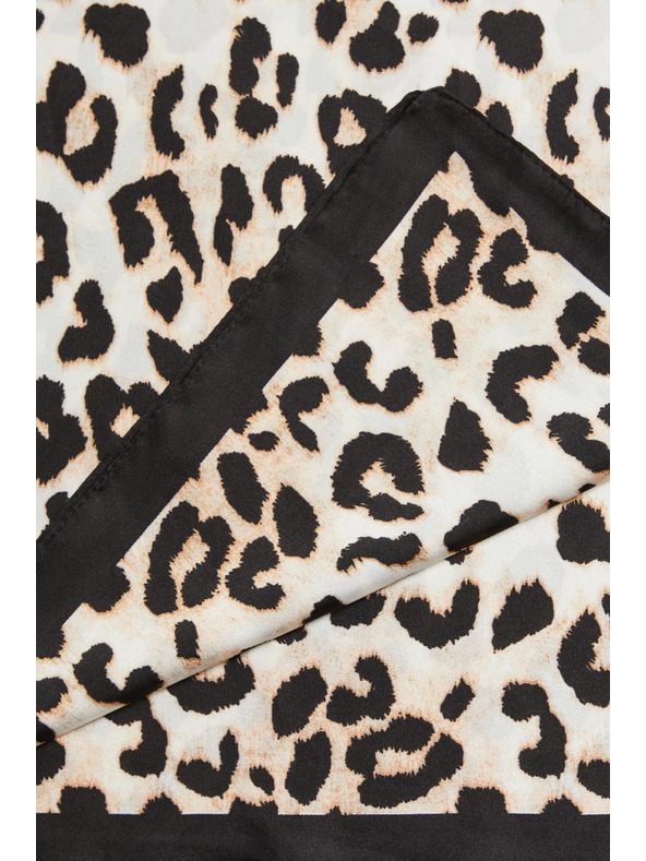 Moodo Шал с леопардов десен в кафяво Moodo