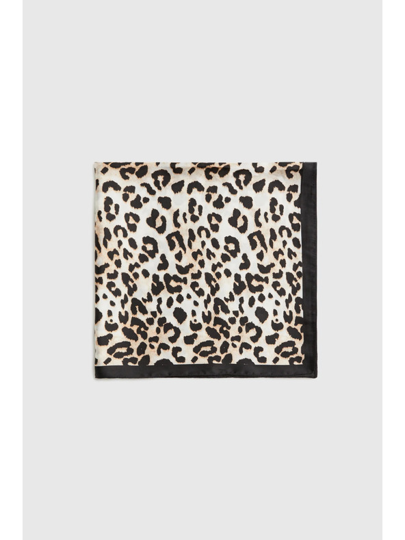Moodo Шал с леопардов десен в кафяво Moodo