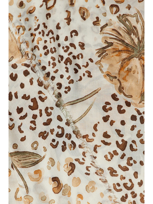 Moodo Щампован шал в бежово Moodo