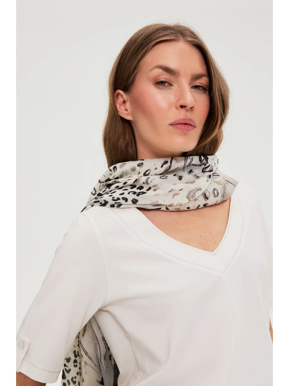 Moodo Дълъг шал в сиво Moodo