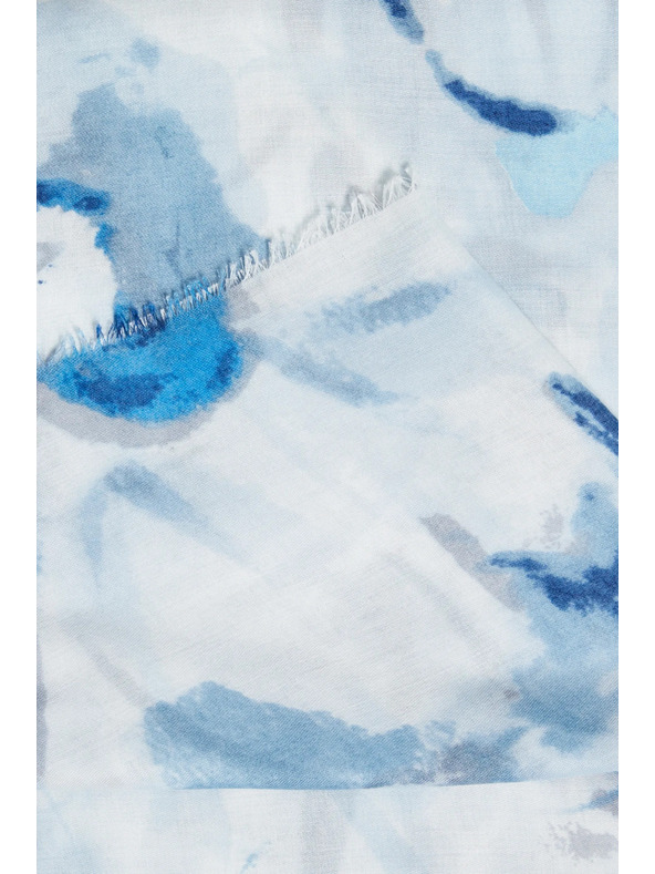 Moodo Щампован шал син Moodo