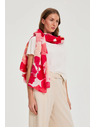 Moodo Шал с цветен десен в червено Moodo