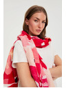 Moodo Шал с цветен десен в червено Moodo