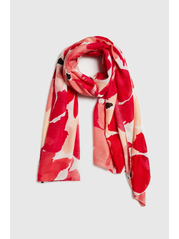 Moodo Шал с цветен десен в червено Moodo
