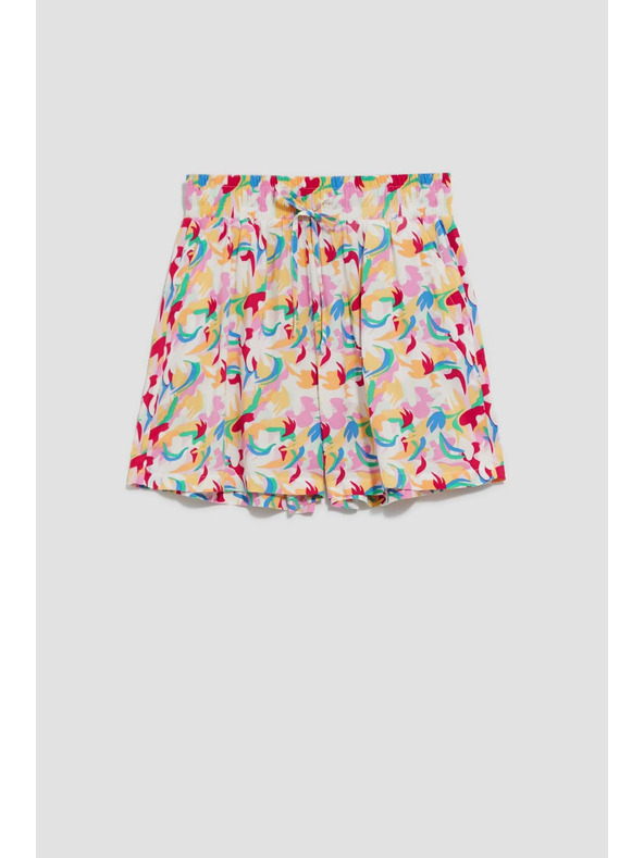 Moodo Лилави къси панталони с принт Moodo