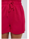Moodo Ленени къси панталони в цвят ягода Moodo
