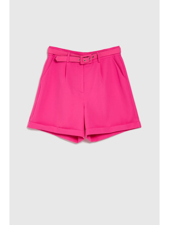 Moodo Фуксиеви къси панталони с колан Moodo