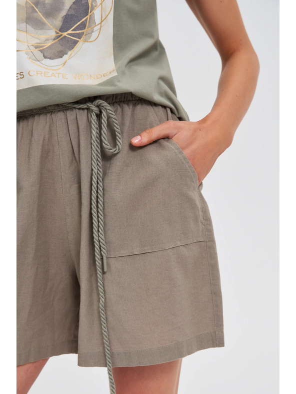 Moodo Свободни маслинени къси панталони Moodo