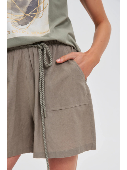 Moodo Свободни маслинени къси панталони Moodo