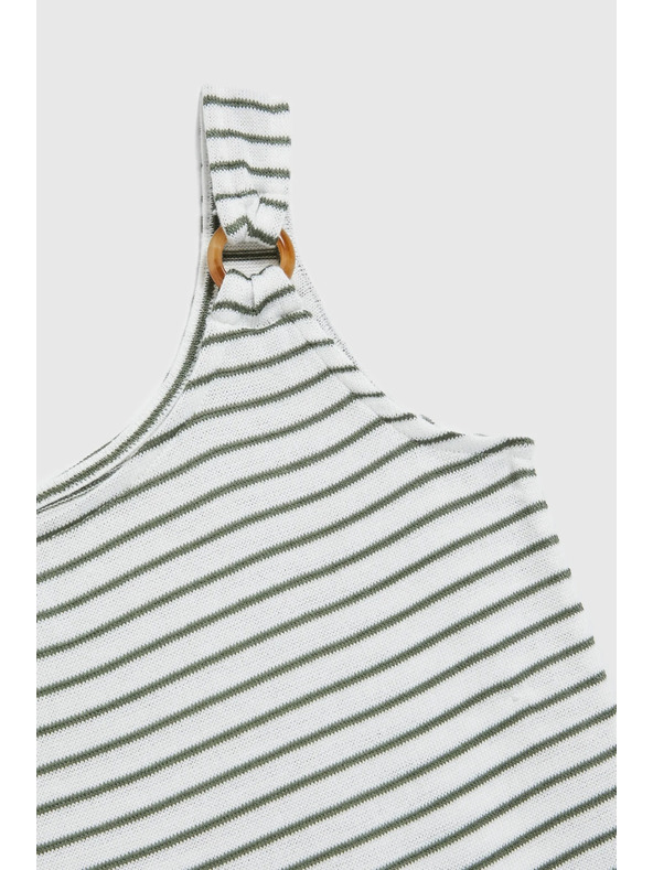 Moodo Бял раиран топ Moodo