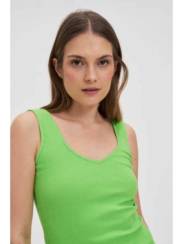 Moodo Зелен ребрест топ Moodo