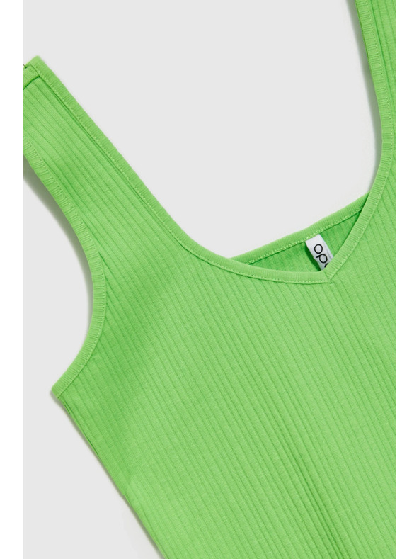 Moodo Зелен ребрест топ Moodo