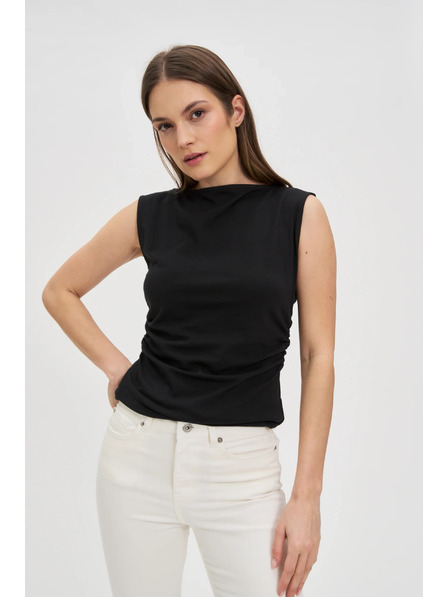 Moodo Гладък черен топ Moodo