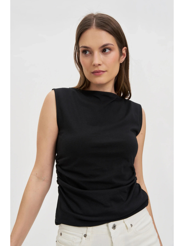 Moodo Гладък черен топ Moodo