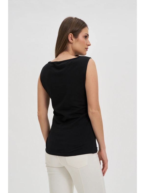 Moodo Гладък черен топ Moodo