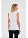 Moodo Бял памучен топ Moodo