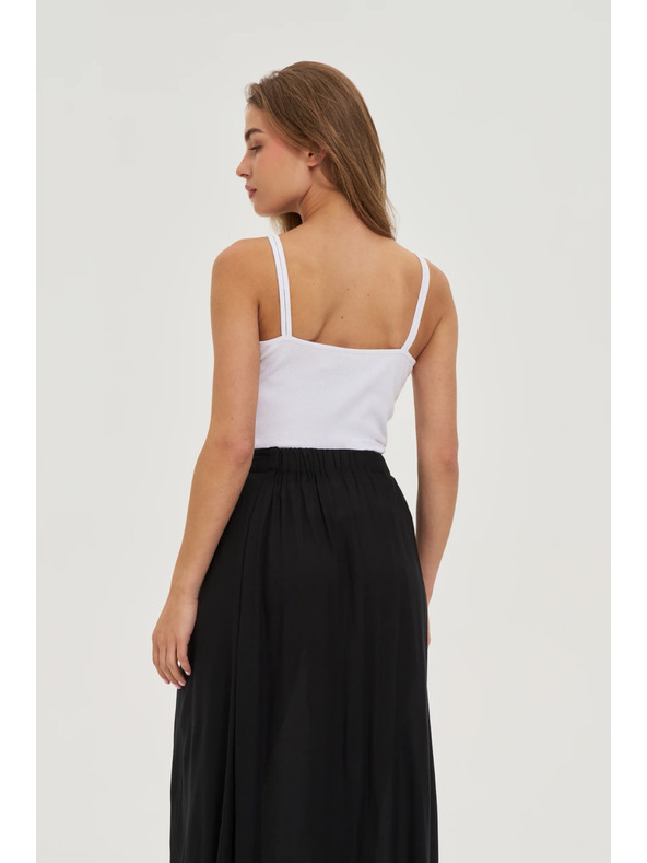 Moodo Бял памучен топ Moodo