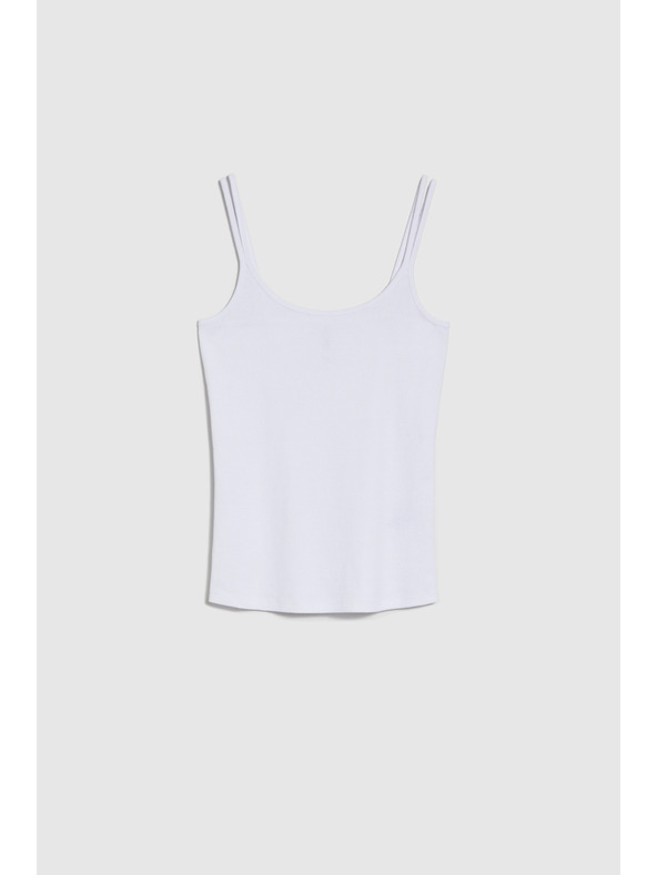 Moodo Бял памучен топ Moodo