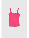 Moodo Памучен топ в цвят фуксия Moodo
