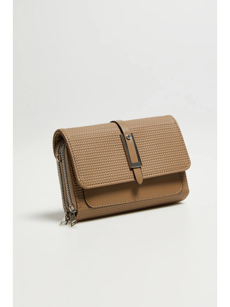 Moodo Бежова чанта с цип Moodo