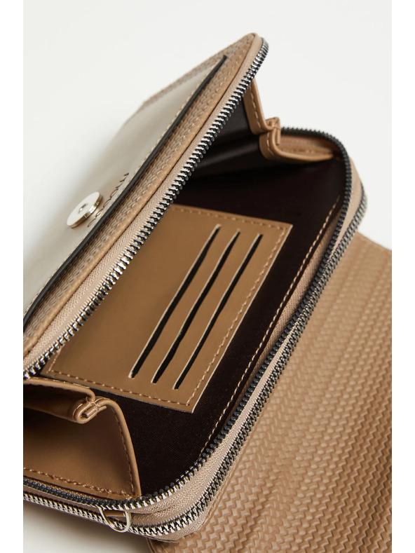 Moodo Бежова чанта с цип Moodo