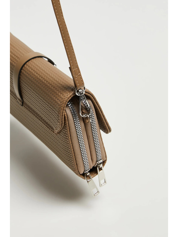 Moodo Бежова чанта с цип Moodo