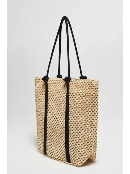 Moodo Бежова плажна чанта Moodo