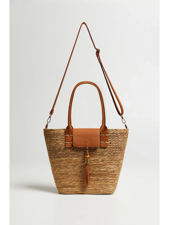 Moodo Бежова кошничка торба Moodo